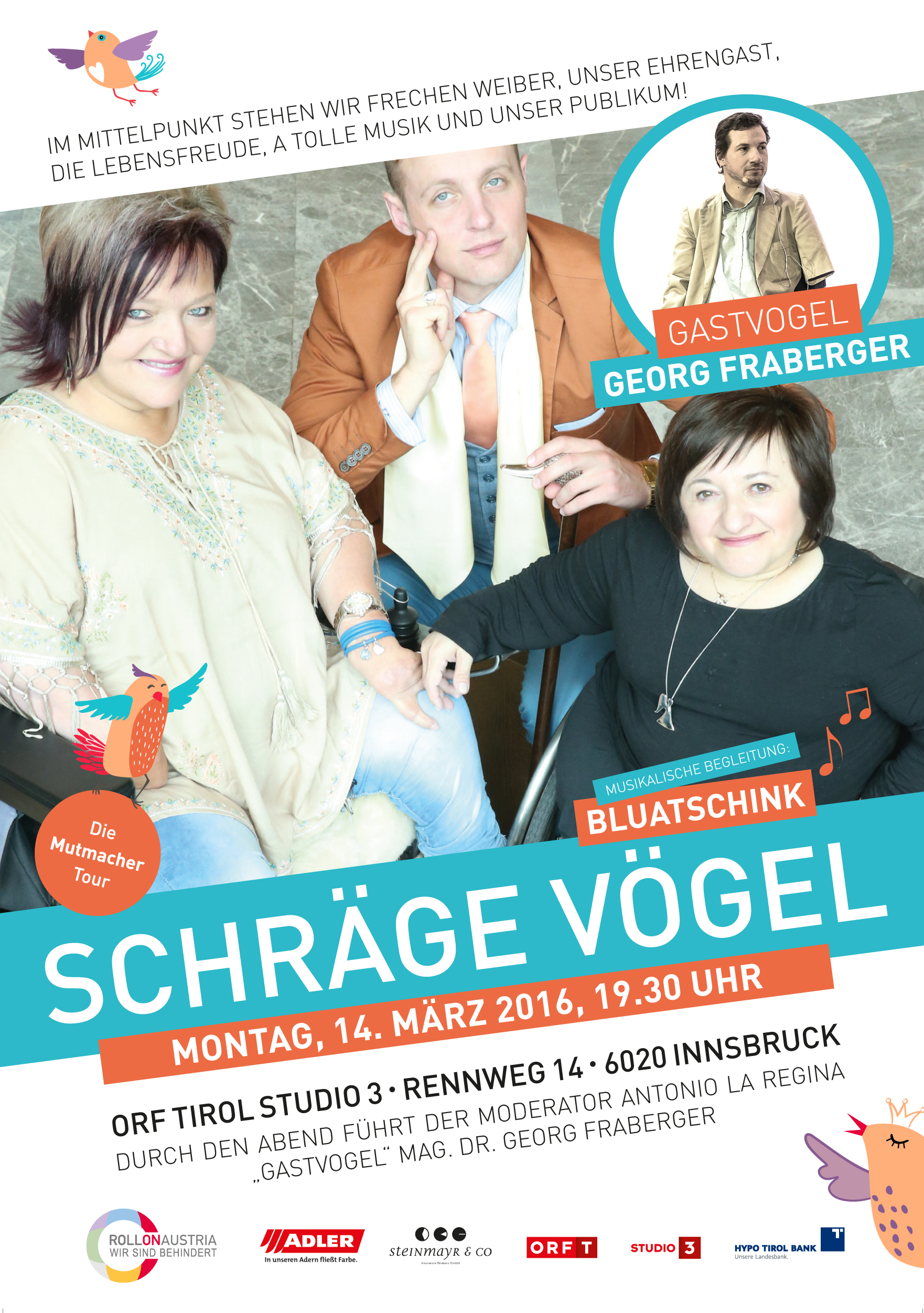 SchraegerVogel Plakat ORF
