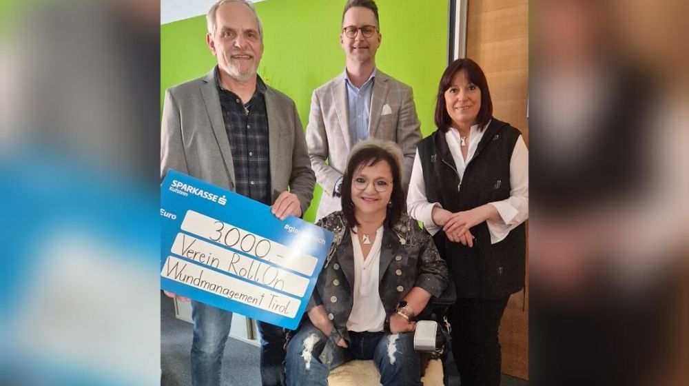 Verein Wundmanagement Tirol unterstützt RollOn Austria mit großzügiger Spende