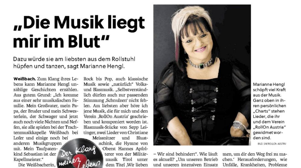 Die Musik liegt mir im Blut