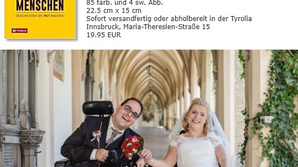 Das Kuscheln funktioniert auch im Rollstuhl