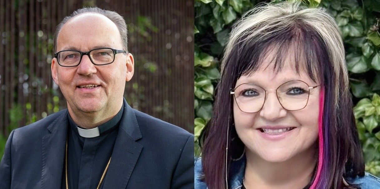 Bischof Hermann Glettler und Marianne Hengl