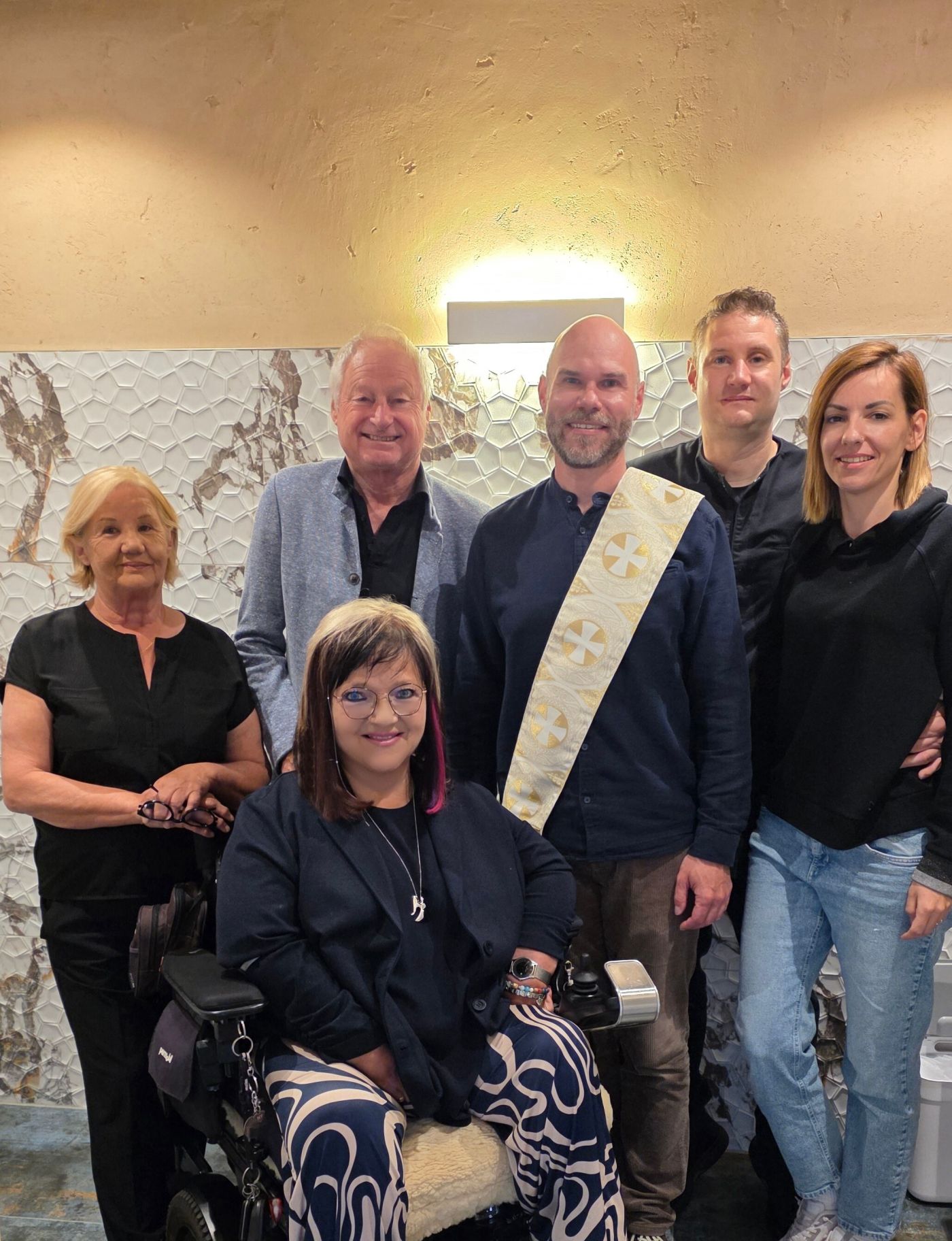 Familie Soyer, Diakon Patrick Gleffe und Marianne Hengl