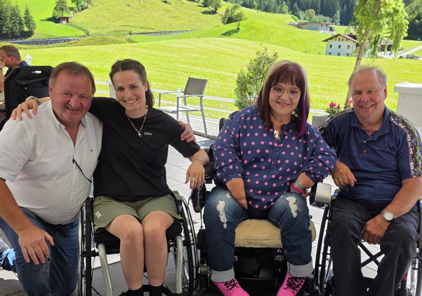 Charly Hafele, Jelena Jehle, Marianne Hengl und Alois Praschberger