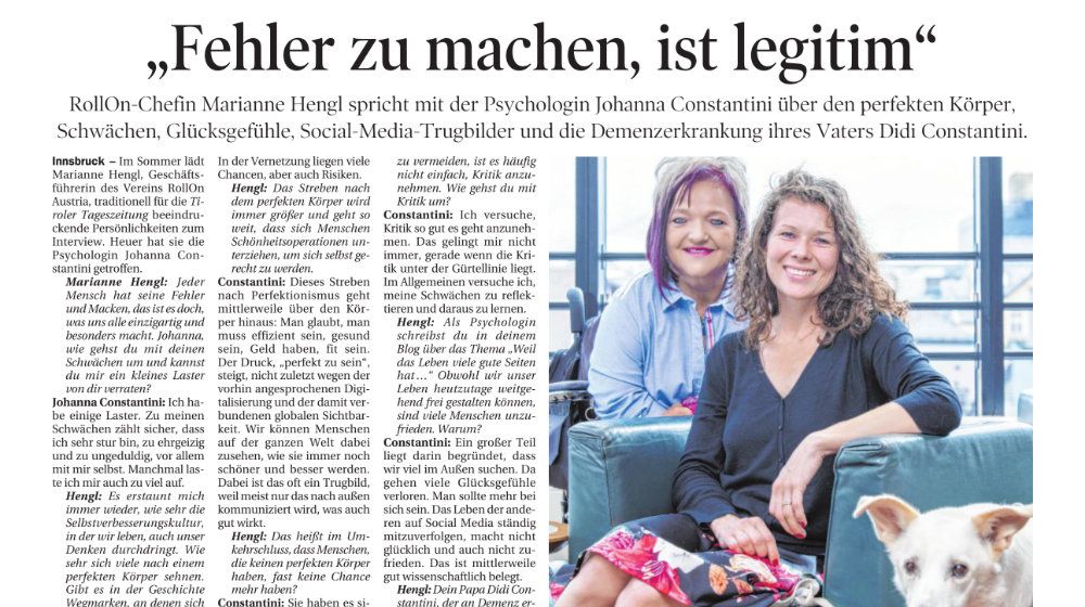 Fehler zu machen, ist legitim